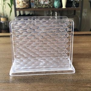 SOLD -Plastic napkin holder